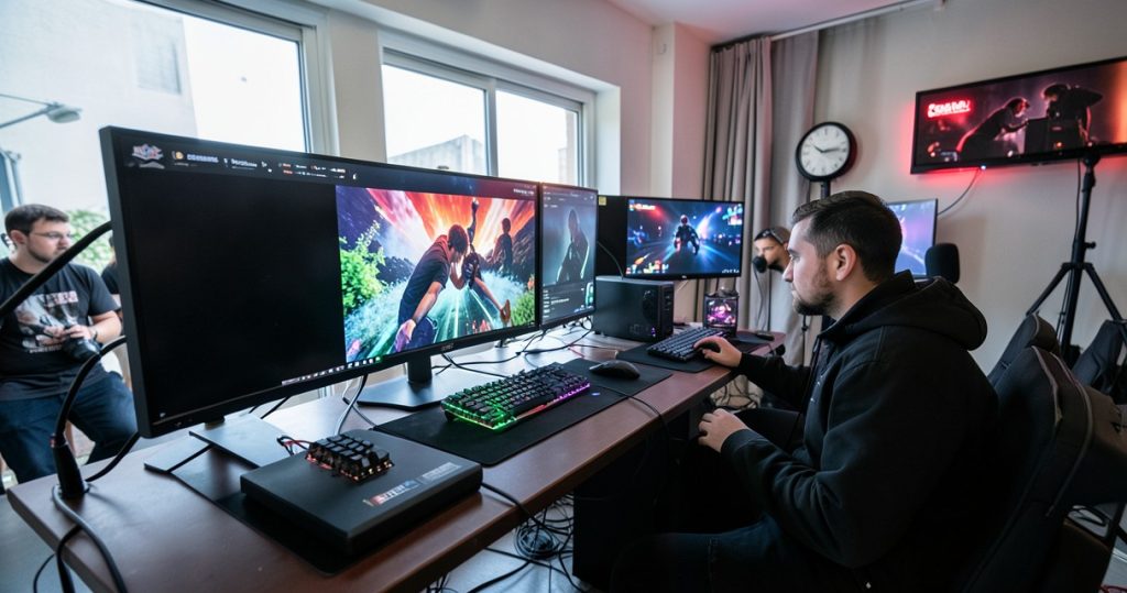 Technical setup for competitive gaming