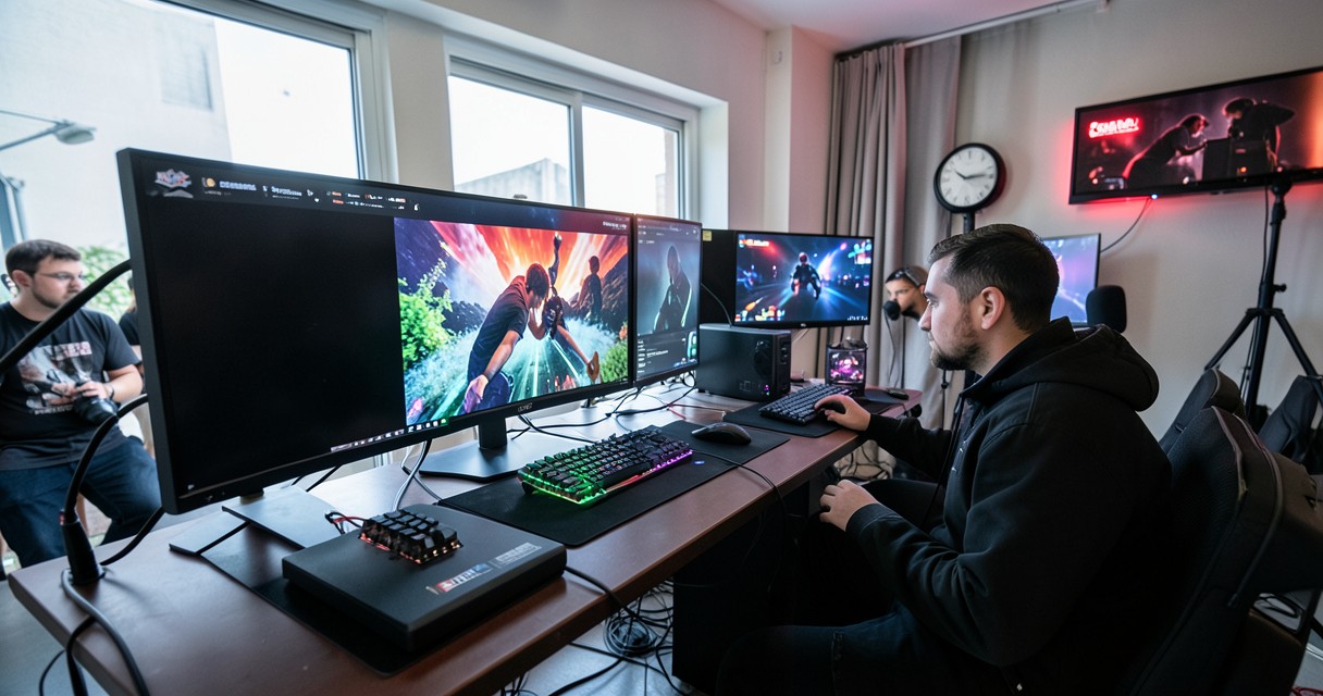 Technical setup for competitive gaming